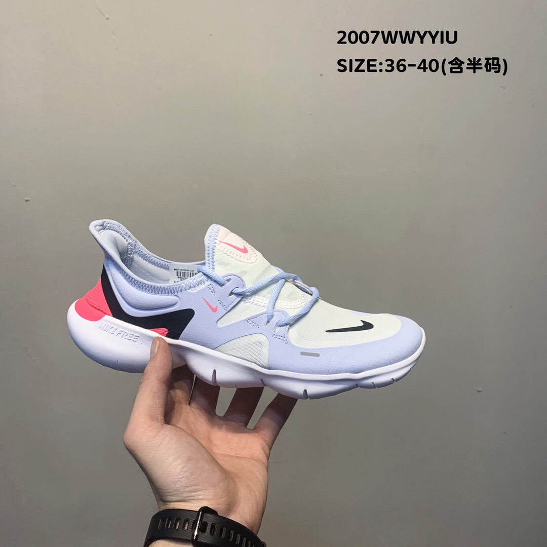 2020 Nike Free Rn 5.0 2019 Light Purple Black Red Running Shoes